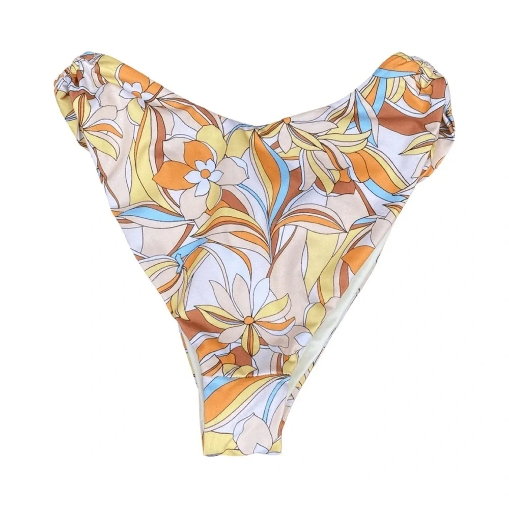 L*Space Jagger Soulshine Floral Bitsy Bikini Swim Bottom NWT Size XL
